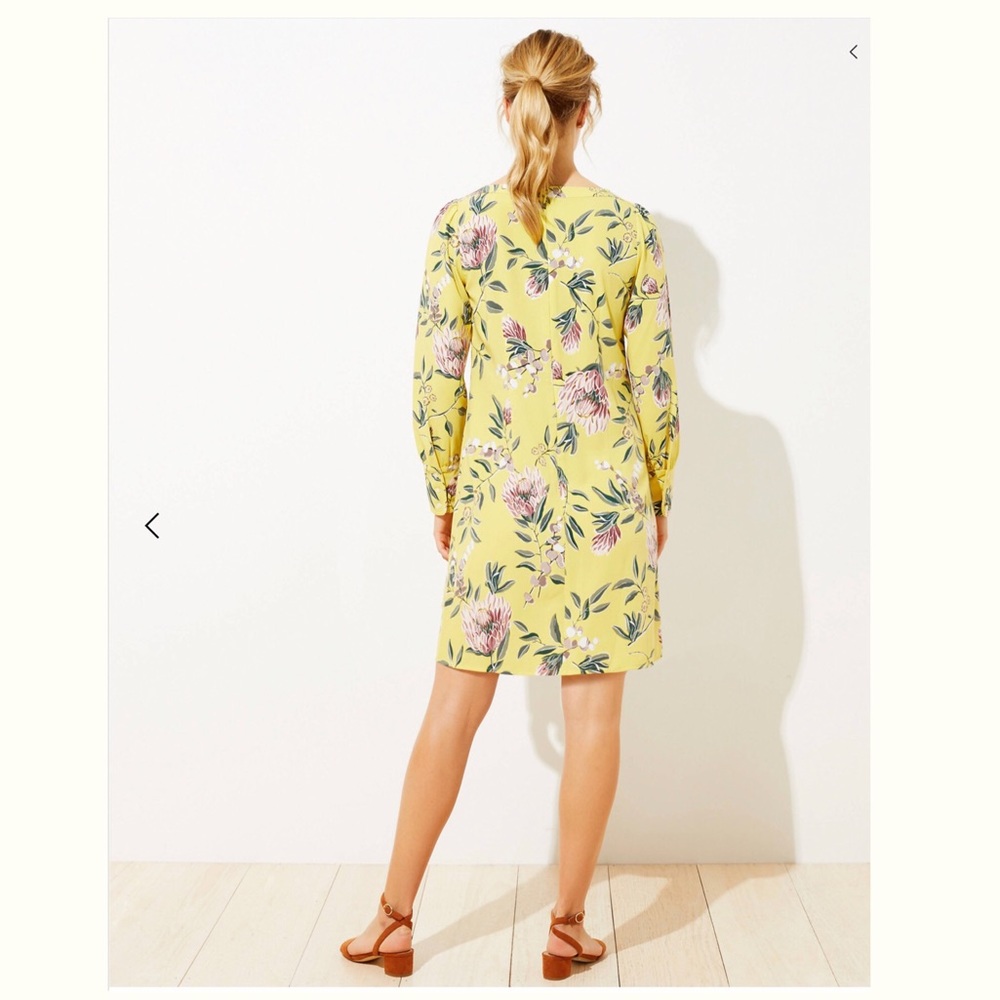 NWT LOFT Petite Floral Boatneck Shift Dress - Picture 3 of 3